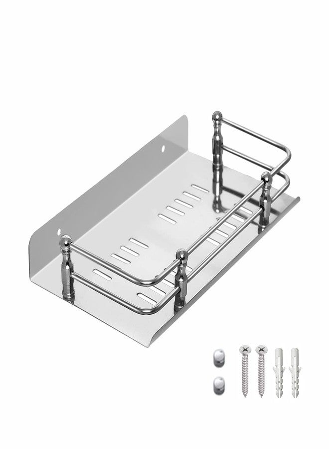 KEEPWELL Stainless Steel Glossy Shelf for Bathroom, Kitchen (Silver, 9 Inch) - Image 3